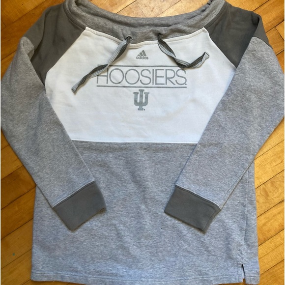 Indiana Hoosiers off-the-shoulder hoodie - Picture 1 of 5